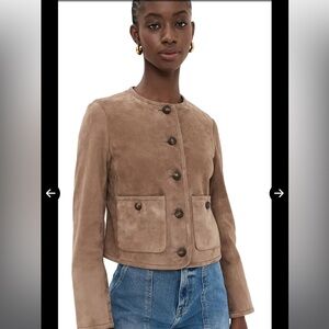 Veronica Beard Andrea Suede Jacket size 8 new with tags